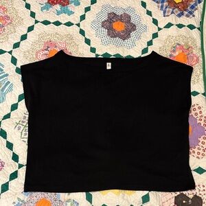 KOTN Black off shoulder tee